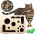 Generic Cat Scratch Puzzle Enrichment Box with Sandpaper - Cat Nail File Enrichment Box for Indoor Cats, Stress-Free