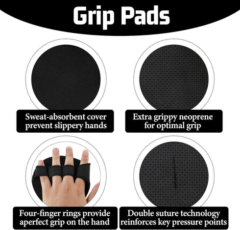 Giantree 1 Pair of Pull Up Gloves, Lifting Gloves, Non Slip Neoprene Pull Up Bar Pads Substitute for Workout Gloves