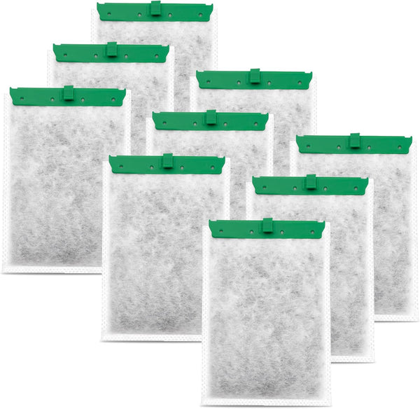 9-Pack Aquarium Filter Cartridge, Compatible with Whisper Power Filters, Medium Replacement Bio-Bag for ReptoFilte