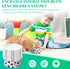 30 Pieces Small Disposable Dog Bowls with Printed Pattern, Pet Paper Food Bowls for Dogs, Cats, and Puppies