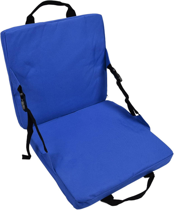 Fofetbfo Chair Cushion, Foldable Soft Seat Cushion with Backrest, Portable Camping Chair