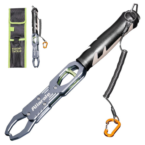 Aliarale Fish Lip Gripper Fish Scales Professional Fish Holder Aluminium Alloy Material Grabber