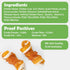 MON2SUN 2.5" 21.2oz Rawhide Free Dog Treats with Mixed Vegetables, Chicken Wrapped Mini Knot Bones for Small Dogs