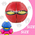 3PCS Dog Flying Disc Toy - Pet Toy Flying Saucer Ball with Lights for Outdoor Games (Red+Blue+Pink)