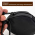 COOWONE Small Dog Treat Pouch, Waterproof Black Training Treat Bag for Portable Pet Snack Storage