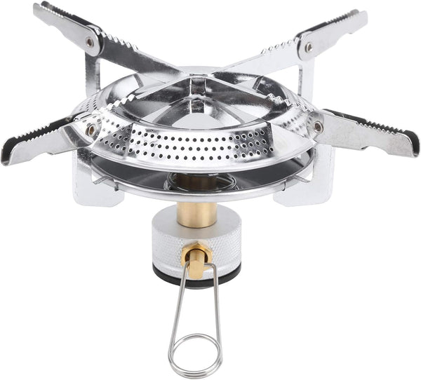 Portable Mini Camping Stove, Folding Outdoor Gas Stove for Hiking Cooking Picnic Cookware