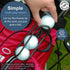 SnakeBelly Golf Ball Holder - PRO, Quick-Draw Release, Silver