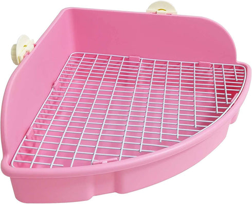 Chinchilla kathson Large Rabbit Litter Box Bunny Corner Toilet Box Potty Trainer Bigger Pet Pan Small Animal Cage