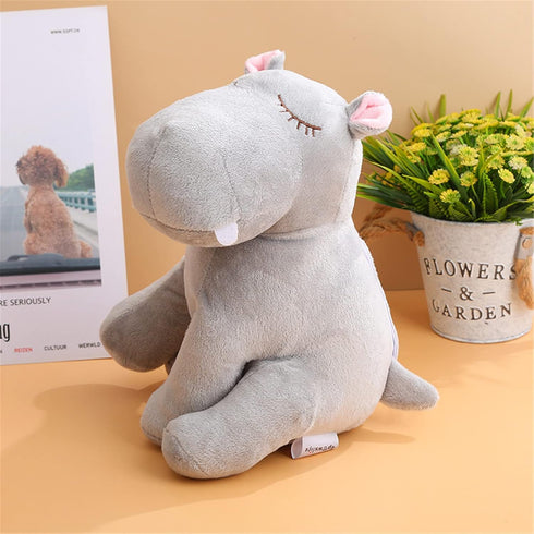 3T group Heartbeat Puppy Toy, Stuffed Animal with Heartbeat for Calming Sleep Aid and Anxiety Relief (Gray)