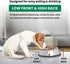 ICONIC PET 8 oz/1 Cup Heavy Weight Stainless Steel Elevated Pet Food/Water Bowl - Removable Anti Skid Rubber Ring