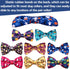 PET SHOW 10pcs Halloween Small Dog Bow Ties for Medium Dogs, Detachable Bowties with Elastic Bands