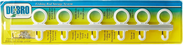 Fishing 1080 Trac-A-Rod Storage System, 2-Feet - DU-BRO - Silver/White