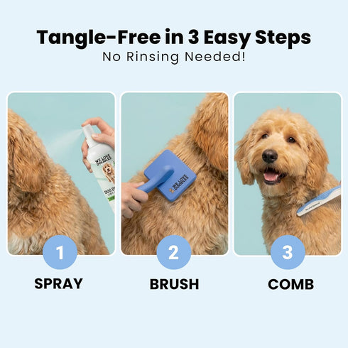 We Love Doodles Dog Detangler Spray - Leave-in Conditioner for Dogs - Dog Detangling Spray - Dematting Spray for Dogs