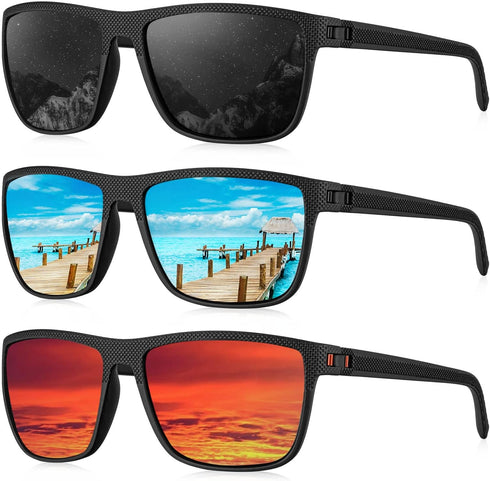 KALIYADI Polarized Sunglasses for Men - Lightweight UV Protection for Driving, Fishing, Golf