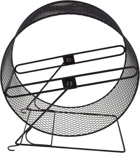 11.02X10.23X5.90In POPETPOP Silent Hamster Running Wheel with Rack - Quiet Exercise Toy for Small Pets Including