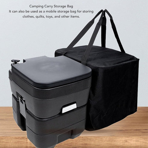 600D Portable Toilet Storage Bag Heavy Duty Oxford Fabric Camping Toilet Protector Cover Portable Potty Carry Bag