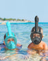 QingSong Kids Snorkel Mask, Full Face Snorkeling Set with Camera Mount, 180 Degree Panoramic View Gear