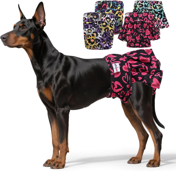 Female Dog Diapers Reusable No Tail Hole Period Panties Washable Diapers Female