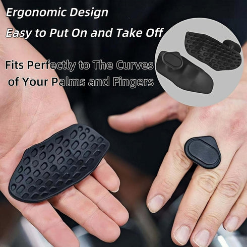 Jopplim Anti-Slip Workout Grips, Ergonomic Workout Gloves, Weight Lifting Grips, for Men and Women, Silicone Gym Grips