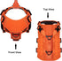 ICEFANG GN3 Tactical Dog Harness with 6X Buckle, Molle Vest with Handle, No Pulling Front Clip (XL, Safety Orange)