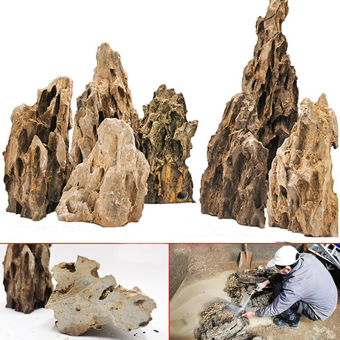 Unocho Dragon Stone Rock - 10 LB Aquariums Decoration for Aquascaping and Landscaping