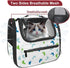 (3) Baby Footprints Pattern Green Blue Cat Carriers Dog Carrier Pet Carrier with Locking Safety Zippers for Cats