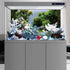 AWERT 30x18 inches Stone Aquarium Background, River Bed & Lake Vinyl Background for Fish Tank