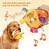 Dog Squeaky Plush Ball Toy with Straps, 6 Inches, Interactive Fetch Ball for All Dogs