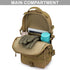 G4Free EDC Tactical Sling Bag Backpack, Molle Chest Shoulder Assault Pack, Outdoor Daypack