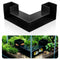 HekouJiub Black Aquarium Cave- Dual-Entrance Fish Tank Tunnel for Aquarium Shrimp & Fish