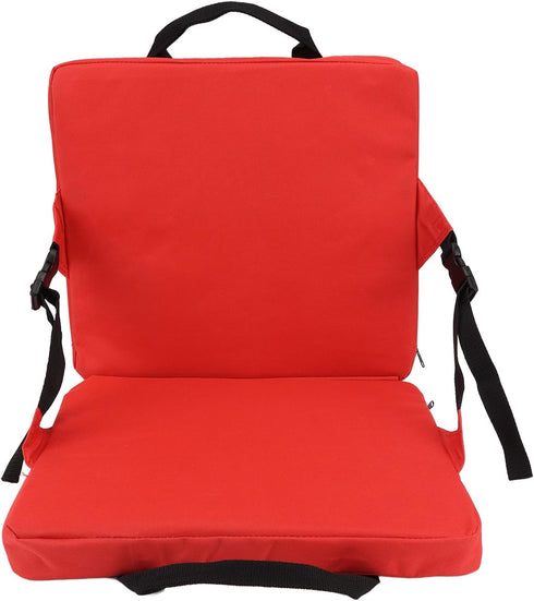 1PCS Jeanoko Stadium Folding Chair Cushion with Back Support, Foldable Stadium Seat Cushion,Storage Pocket for Lawn