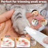 Qsrsjcq Trimmer (2sets) Electric Dog Shaver with LED Light, Rechargeable Low Noise Pet Hair Clipper