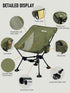 WildCall Compact Folding Beach Chair with Anti-Sink Feet