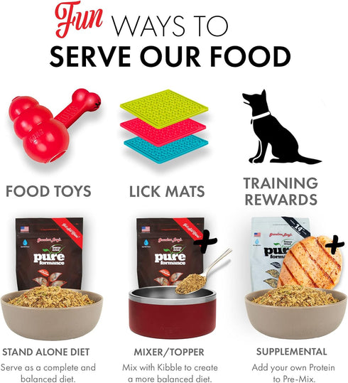 GRANDMA LUCY'S Pureformance Grain Free Rabbit Food for Dogs, 3-Pound