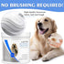 GARYOB Pet Dental Fingers Wipes, Oral Cleansing Teeth Wipes Pads for Dogs and Cats, 50 Pcs