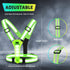 West Biking Running Vest Light, LED Reflective Gear for Night Walking, High Visibility Rechargeable Light Up Running