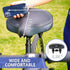 YLG Wide Bike Seat, Comfortable Electric Bike Saddle Cushion with Storage, Durable Leather, Universal Fit