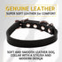 Adityna Leather Dog Collar for Extra-Small Dogs and Puppies, Classic Style, Heavy Duty Black Leather (XS, Neck: 10-13
