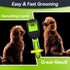 Pet Grooming Brush, 5 in 1 Double Sided Detachable Brush for Shedding Long & Short Haired Dogs, Reduces 95% Shedding