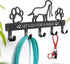 PET ARTIST Dog Leash Holder for Wall, Metal Hooks for Decorative Storage, 5 Hooks for Dog Collar & Leash Set