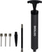 SKOLOO 10" Portable Hand Air Ball Pump Inflator Kit with Needle, Nozzle, Extension Hose for Sports Balls and Inflatables