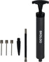 SKOLOO 10" Portable Hand Air Ball Pump Inflator Kit with Needle, Nozzle, Extension Hose for Sports Balls and Inflatables