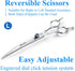7" Trimming JASON Curved Dog Grooming Scissors, Cats Grooming Shears Pets Kit with for Left Handed Groomers, Sharp
