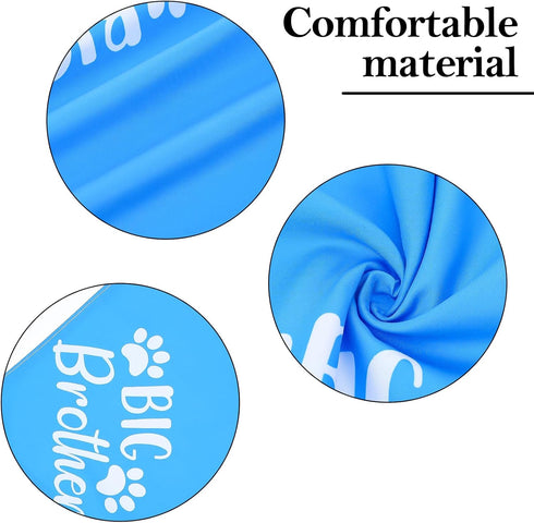 HJZHII Big Brother Dog Bandana, Cotton Adjustable Triangle Personalized Dog Bandanas Custom for Pregnancy Announcement