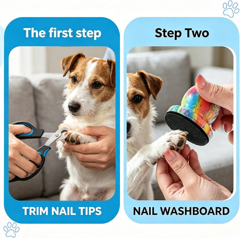YudeWater 8 Dog Nail File, Dual-Surface Grooming Tool for Dogs and Cats, Nail File for Dogs and Dog Scratch Pad