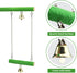 Natural Wood Bird Perches for Cage, Platform Swing, Nail Trimming Paw Grinding Stick for Parakeet Cockatiels Parrot