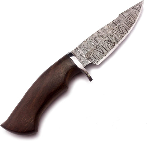 Handmade Damascus 10" Steel Bowie Knife for EDC, Hunting, Survival, Camping, Skinning, Bushcraft, Fishing.