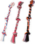 Mammoth Flossy Chews Color Rope Tug, Premium Cotton-Poly Tug Toy for Dogs, Interactive Chew Toy