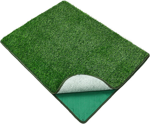 Shurhome Realistic Artificial Turfs Dog Potty Grass Pad Machine Washable Dog Potty Pad for Indoor Outdoor Use Realistic