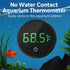 0.9F CTWPets Digital Fish Tank Thermometer, LED Display, Accuracy, for Aquarium, Fish, Axolotl, Turtle